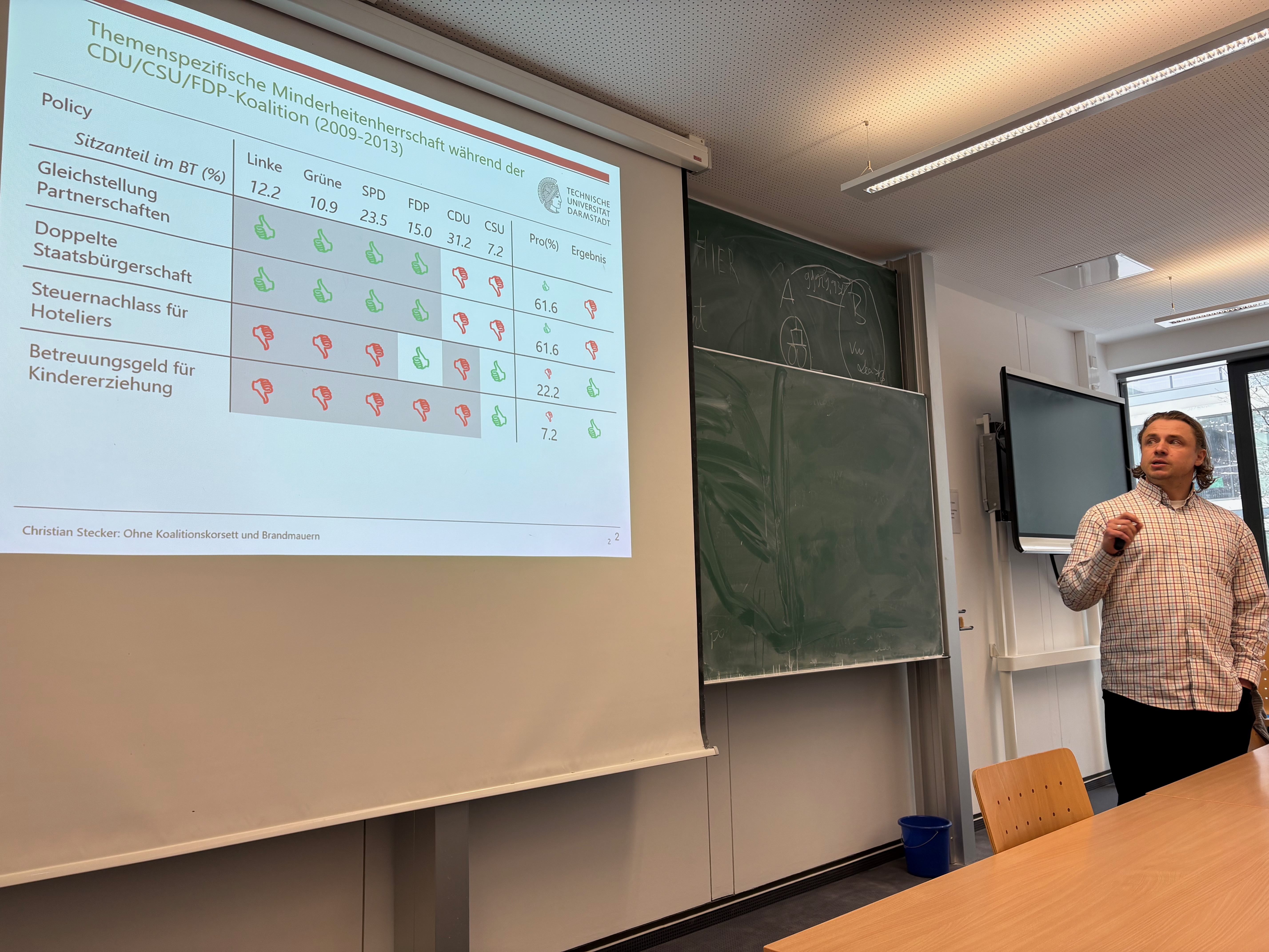 Christian Stecker beim Vortrag